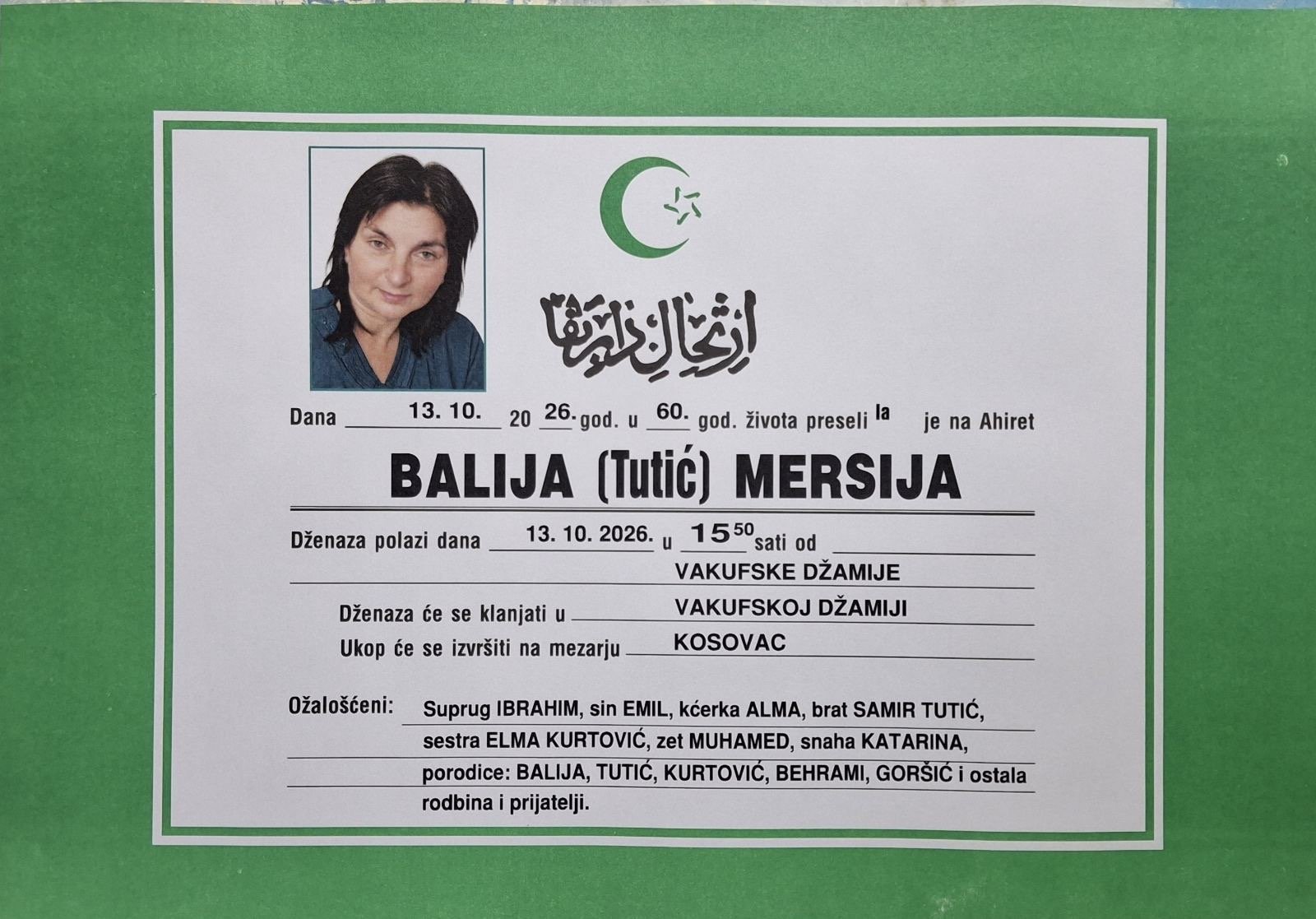 Fotografija osobe Mersija Balija