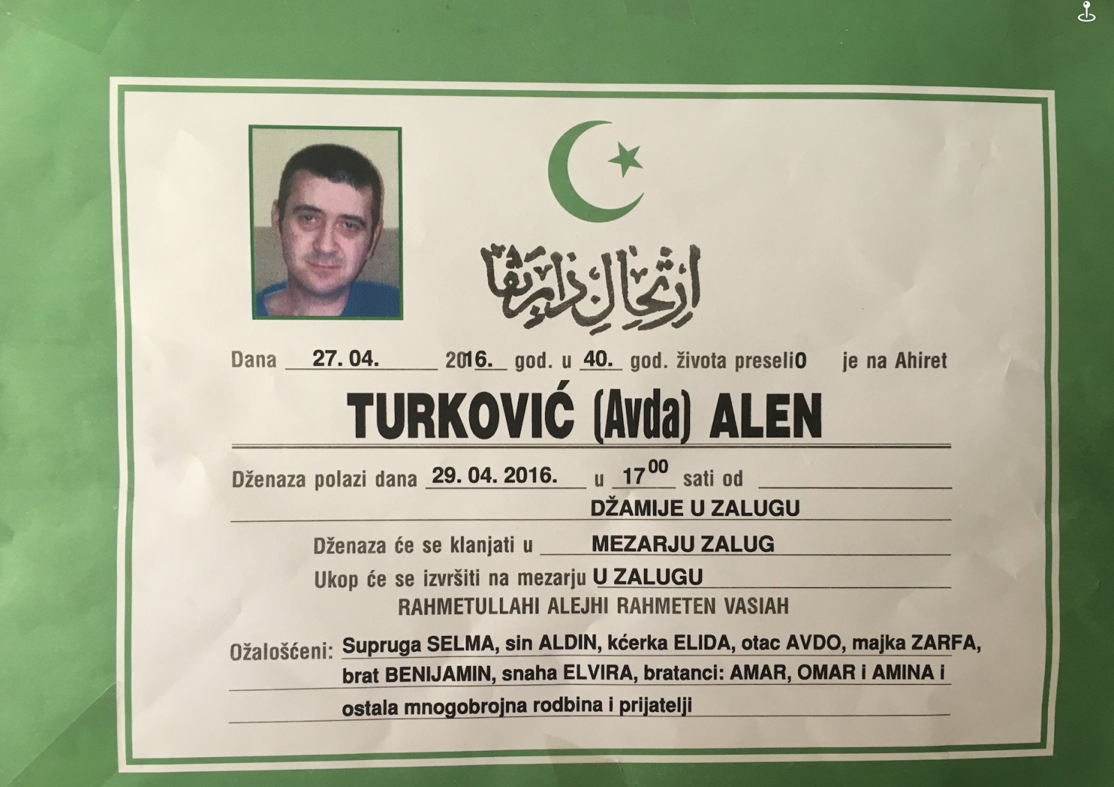 Fotografija osobe Alen Turković