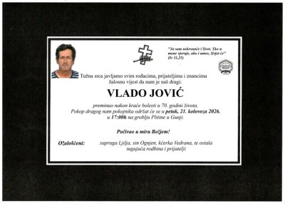 Fotografija osobe Vlado Jović
