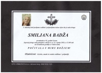 Fotografija osobe Smiljana Badža