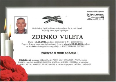 Fotografija osobe Zdenko Vuleta