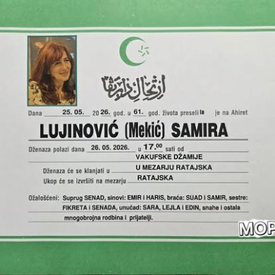 Fotografija osobe Lujinović (Mekić) Samira
