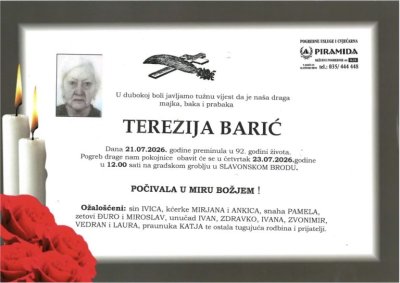 Fotografija osobe Terezija Barić