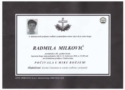Fotografija osobe Radmila Milković