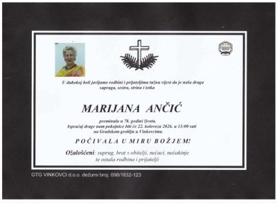 Fotografija osobe Marijana Ančić