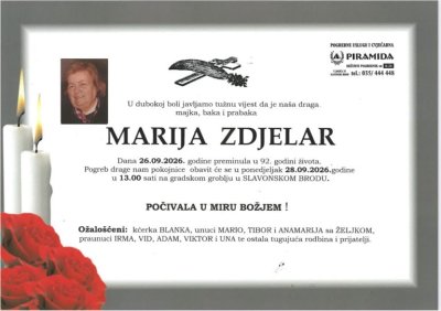 Fotografija osobe Marija Zdjelar