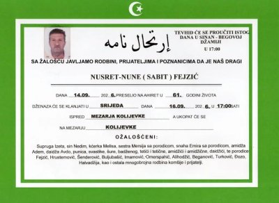 Fotografija osobe Nusret Fejzić