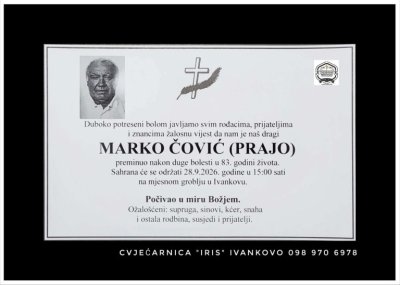 Fotografija osobe Marko Čović (Prajo
