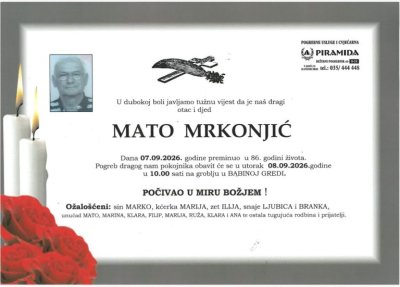 Fotografija osobe Mato Mrkonjić