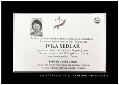 Fotografija osobe Ivka Sedlar