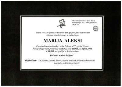 Fotografija osobe Marija Aleksi