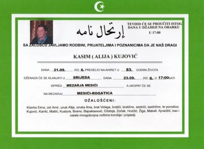 Fotografija osobe Kasim Kujović