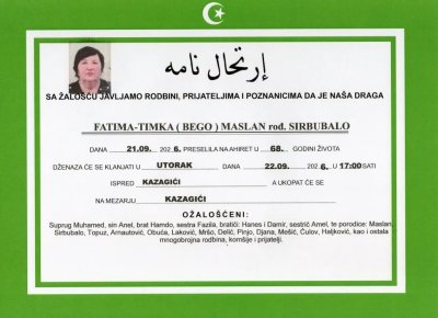 Fotografija osobe Fatima Maslan
