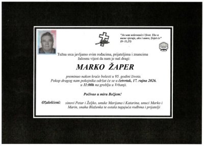 Fotografija osobe Marko Žaper