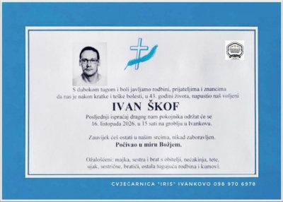 Fotografija osobe Ivan Škof
