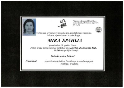 Fotografija osobe Mira Spahija