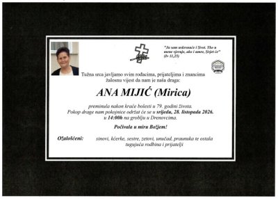 Fotografija osobe Ana Mijić (Mirica