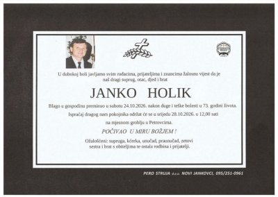 Fotografija osobe Janko Holik