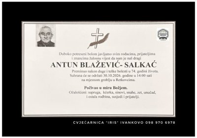 Fotografija osobe Antun Blažević – Salkać