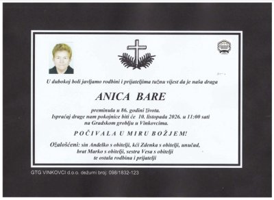 Fotografija osobe Anica Bare